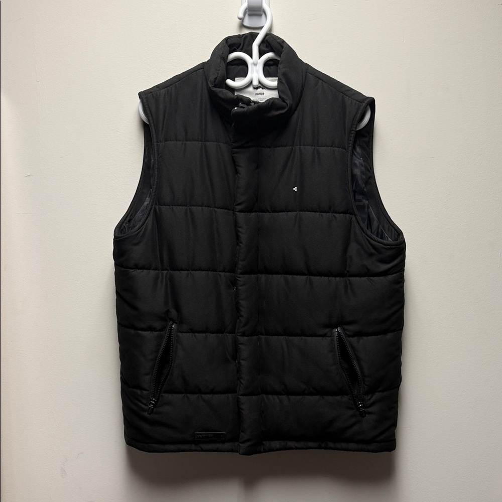 Men's Black “Huffer” Puffer Vest